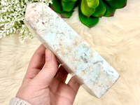 Blue Aragonite Point 145mm IN