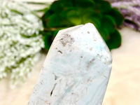 Blue Aragonite Point 145mm IN