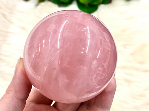Rose Quartz Sphere 66mm IY - Heart Chakra Stone