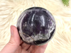 Chevron Amethyst Free-Standing Sphere 61mm JL - Third Eye & Crown Chakra