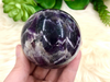 Chevron Amethyst Sphere 58mm JN - Crown & Third Eye Chakra