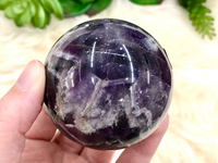 Chevron Amethyst Sphere 58mm JN - Crown & Third Eye Chakra