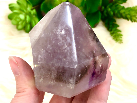 Amethyst Point with Smoky Phantom 60mm JR