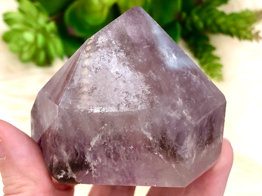 Amethyst Point with Smoky Phantom 60mm JR