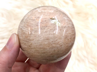 Peach Moonstone Sphere 56mm JV - Heart Chakra & Solar Plexus Chakra