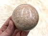 Peach Moonstone Sphere 56mm JV - Heart Chakra & Solar Plexus Chakra