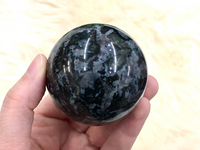 Indigo Gabbro Mystic Merlinite Crystal Sphere 56mm JW