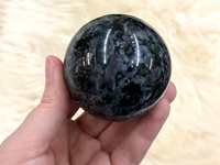 Indigo Gabbro Mystic Merlinite Crystal Sphere 56mm JW