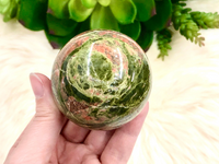 Unakite Sphere 56mm KN - Heart Chakra Stone