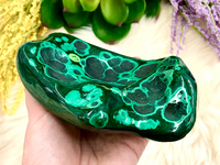 Real Malachite Stone Crystal Freeform 138mm LA - Heart Chakra Crystal