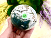 Green Moss Agate and Quartz Sphere 67mm LB
