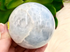 Blue Calcite Sphere 66mm QY - Throat Chakra Stone