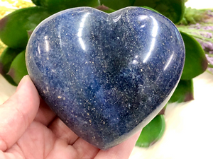 Lazulite Crystal Stone Heart 85mm SA