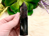 Garnet in Arfvedsonite Tower 88mm TJ - Throat & Root Chakra Stone