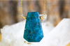 Large Blue Apatite Necklace - Throat Chakra Necklace