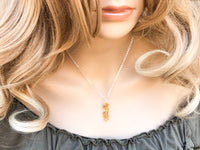 Raw Citrine Pendant Necklace