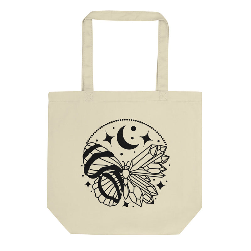 Crystal Butterfly Witchy Eco-friendly Tote Bag
