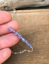 Raw Tanzanite December Birthstone Necklace