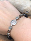 Smoky Quartz and Lava Rock Essential Oil Diffuser Bracelet