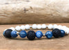 Howlite and Lava Rock Essential Oil Diffuser Bracelet