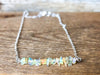 Raw Opal Bar Necklace