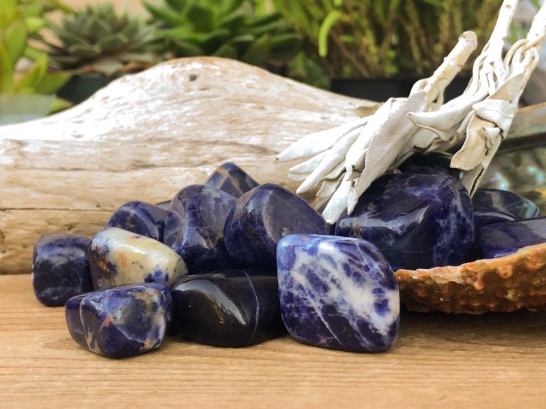 Sodalite Stone Tumbled