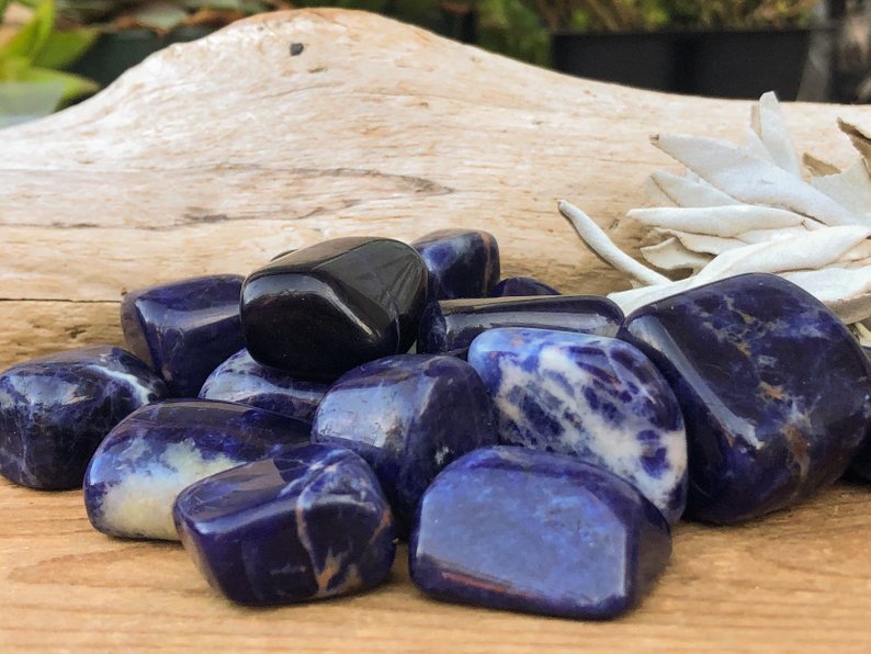 Sodalite Stone Tumbled