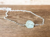 Raw Crystal Aquamarine March Birthstone Necklace