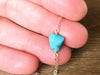 Dainty Real Turquoise Bar Necklace