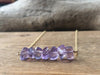 Amethyst February Birthstone Bar Necklace