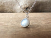 Gray Moonstone June Birthstone Necklace