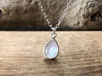 Rainbow Moonstone Pendant Necklace