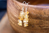 Raw and Rough Citrine Earrings - Gift for Scorpio