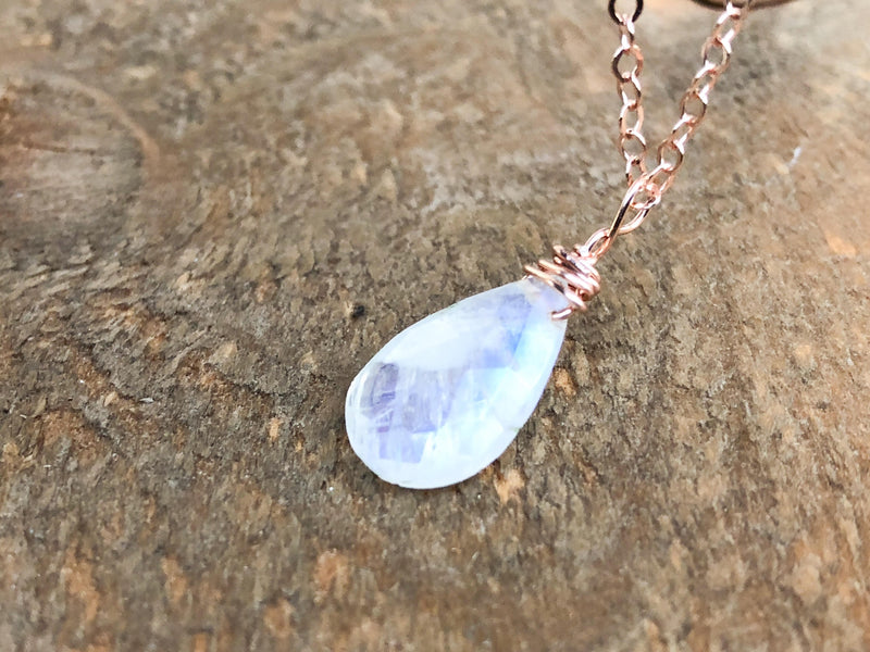 Real Moonstone Necklace By Moon Lotus Crystals