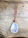 Real Moonstone Necklace By Moon Lotus Crystals