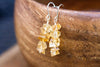 Raw and Rough Citrine Earrings - Gift for Scorpio