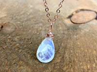 Real Moonstone Necklace By Moon Lotus Crystals