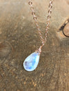 Real Moonstone Necklace By Moon Lotus Crystals