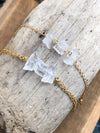 Raw Crystal Quartz Bracelet - Healing Crystal Bracelet