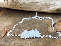 Unique Dainty Rainbow Moonstone Bracelet 