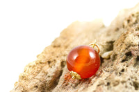 Carnelian Necklace - Delicate Carnelian Jewelry - Carnelian Pendant 