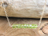 Peridot Bar Necklace