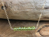 Peridot Bar Necklace