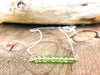 Peridot Bar Necklace