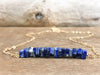 Raw Lapis Lazuli Bar Necklace