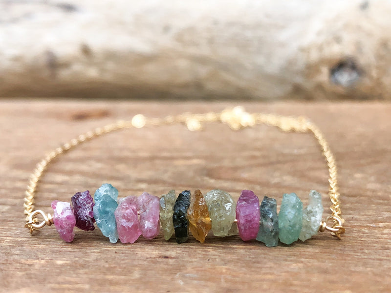 Raw Tourmaline Necklace