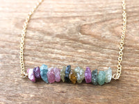 Raw Tourmaline Necklace