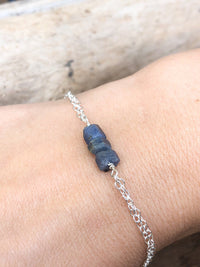 Raw Sapphire Bracelet