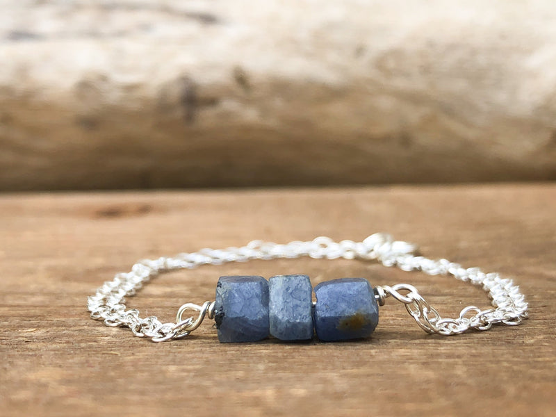 Raw Sapphire Bracelet