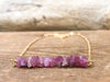 Raw Pink Tourmaline Stone Necklace